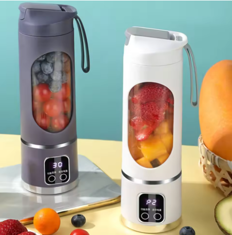 Portable Electric Mini Juicer Bottle – 450ml